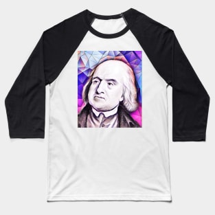 Jeremy Bentham Pink Portrait | Jeremy Bentham Artwork 8 Baseball T-Shirt